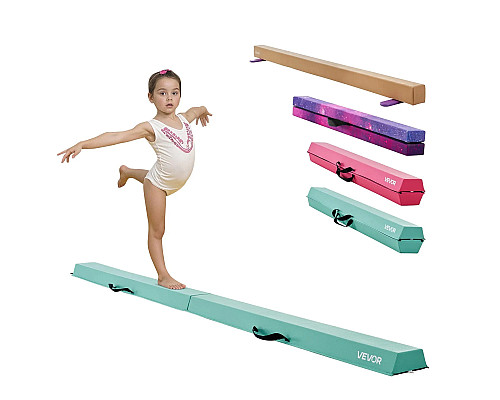 Дитяча гімнастична балка VEVOR SWS8EVAPU 2,35, м'ятно-зелений