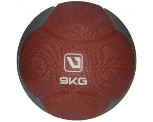 Медбол MEDICINE BALL 9кг-286 мм, червоно-сірий
