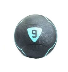 Медбол SOLID MEDICINE BALL 9кг, чорно-бірюзовий