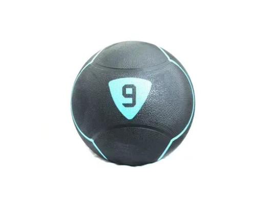 Медбол SOLID MEDICINE BALL 9кг, чорно-бірюзовий