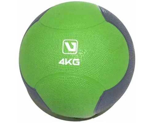 Медбол LiveUp MEDICINE BALL 4кг-216 мм, зелено-сірий