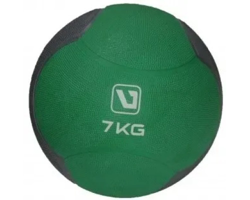 Медбол MEDICINE BALL 7кг-286 мм, зелено-сірий