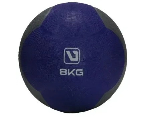 Медбол MEDICINE BALL 8кг-286 мм, фіолетово-чорний