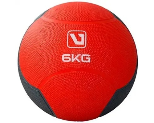 Медбол MEDICINE BALL 6кг-241 мм, червоно-чорний