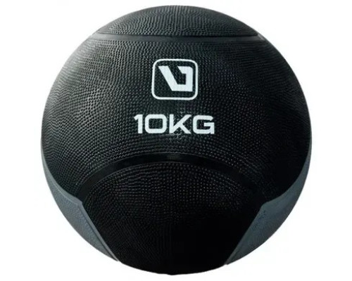 Медбол MEDICINE BALL10 кг-286 мм, чорно-сірий
