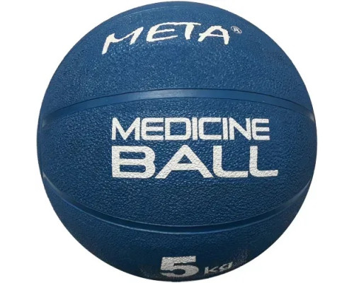 Медбол Meta Colour Medicine Ball 5 кг, 27 см, синьо-білий