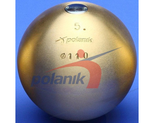 М'яч латунний змагальний Polanik 5 кг, діам. 110 мм IAAF I-00-0199<br>