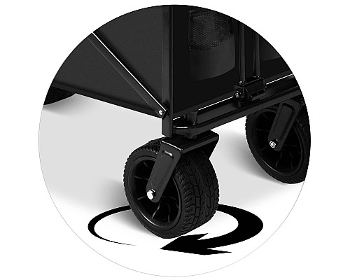 Візок розкладний Humberg HM-512 100 л, чорний
