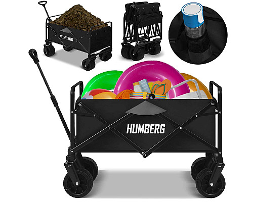 Візок розкладний Humberg HM-512 100 л, чорний