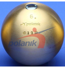 М'яч латунний змагальний Polanik 6 кг, діам. 110 мм IAAF I-02-0264<br>