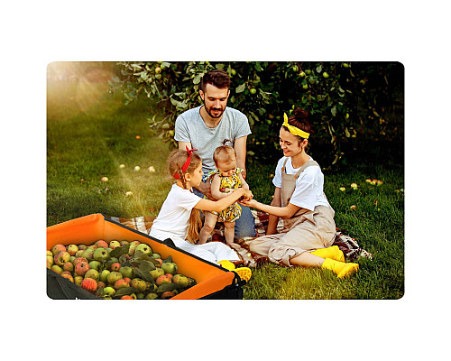 Візок розкладний Humberg HM-513 100 л, чорно-оранжевий