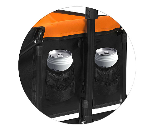Візок розкладний Humberg HM-513 100 л, чорно-оранжевий