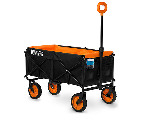 Візок розкладний з сіткою Humberg HM-513 100 л, чорно-оранжевий