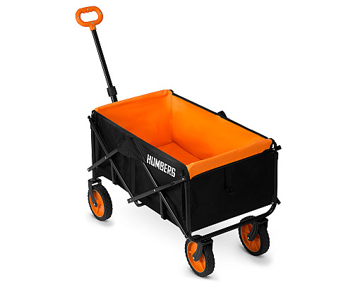 Візок розкладний з сіткою Humberg HM-513 100 л, чорно-оранжевий