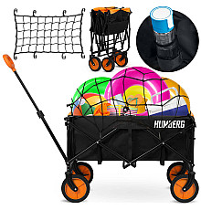 Візок розкладний з сіткою Humberg HM-513 100 л, чорно-оранжевий