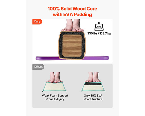 Дитяча гімнастична балка VEVOR МД-89 2,4 м, бежевий