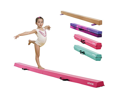 Дитяча гімнастична балка VEVOR SWS8EVASU 233 см, рожева