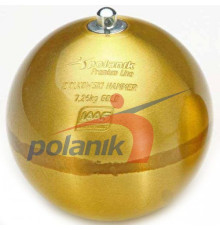 Змагальний молот латунний 7,26 кг Polanik Premium Line Ziolkowski Hammer GOLD, IAAF I-10-0467<br>