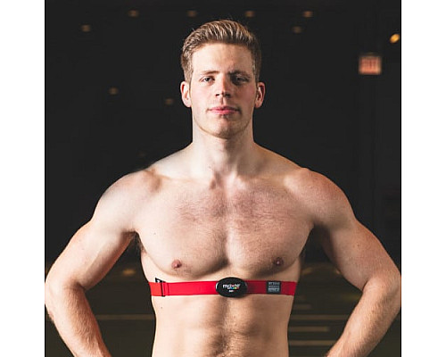 Пояс для вимірювання серцевого ритму Myzone MZ-3, чорно-червоний