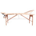 Масажний стіл inSPORTline Japane 3-Piece Wooden - кремово-жовтий