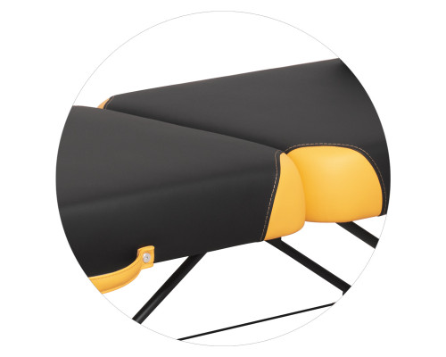 Масажний стіл RehaKing YellowPulse чорно-жовтий