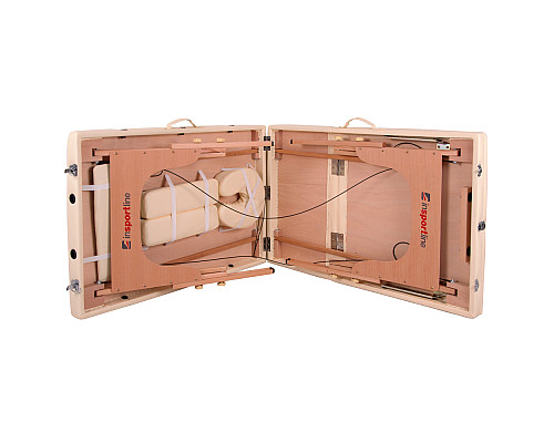 Масажний стіл inSPORTline Japane 3-Piece Wooden - чорний