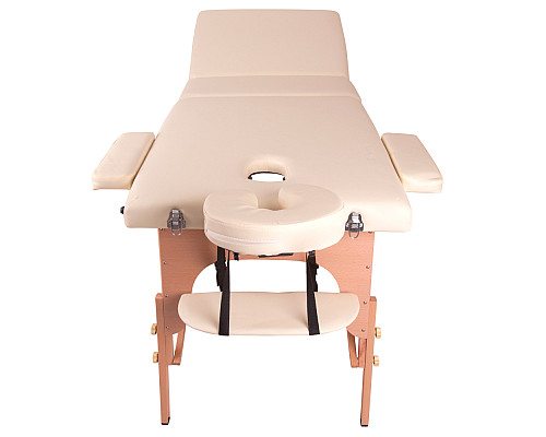 Масажний стіл inSPORTline Japane 3-Piece Wooden - чорний