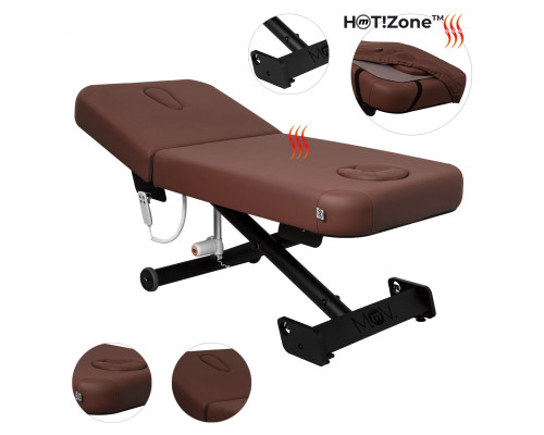 Масажний стіл ZEN Lift Comfort HOT!Zone коричневий