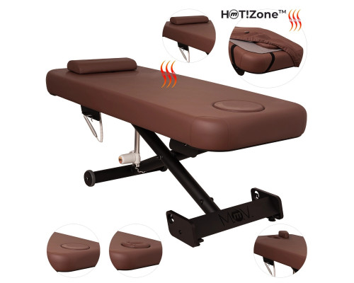 Масажний стіл ZEN Lift Core HOT!Zone коричневий