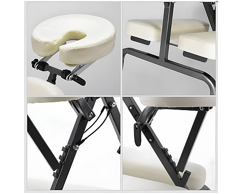 Масажний стілець з сумкою Relax HY‑1002, бежевий