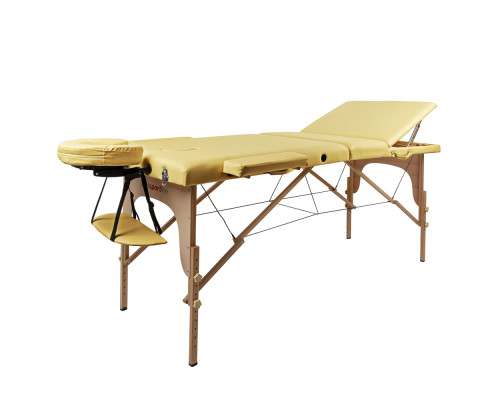 Масажний стіл inSPORTline Japane 3-Piece Wooden - золотистий