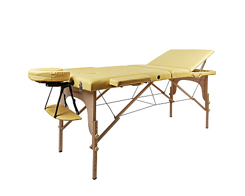 Масажний стіл inSPORTline Japane 3-Piece Wooden - золотистий