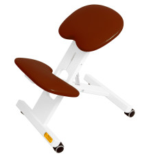 Масажне крісло ERGO-OFFICE White - коричневий