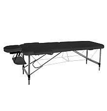 Масажний стіл inSPORTline Morrani 2-Section Aluminum, чорний