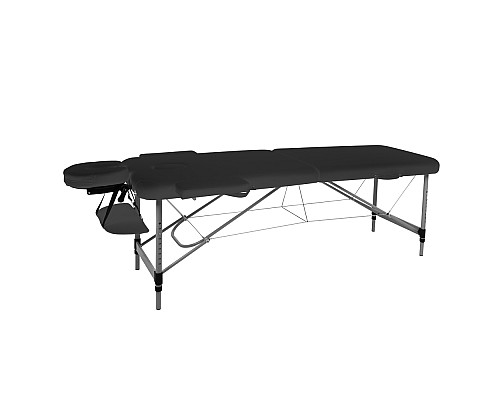 Масажний стіл inSPORTline Morrani 2-Section Aluminum, чорний