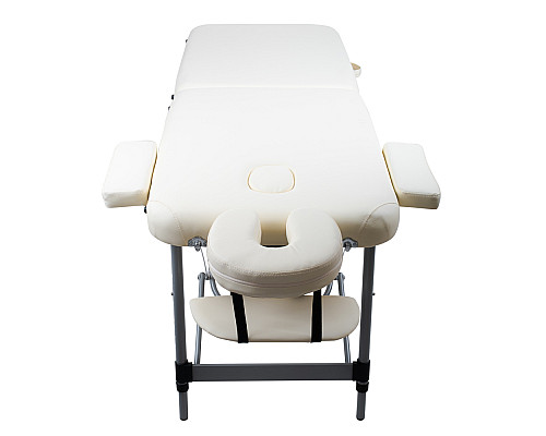 Масажний стіл inSPORTline Morrani 2-Section Aluminum, чорний