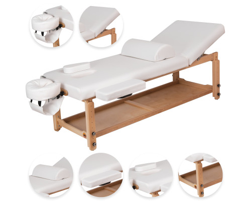 Масажний стіл Spa Plus MAX! білий