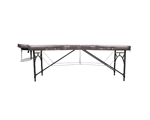 Масажний стіл inSPORTline Kiyora 2-Section Aluminum, біло-сірий