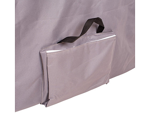 Масажний стіл inSPORTline Kiyora 2-Section Aluminum, біло-сірий