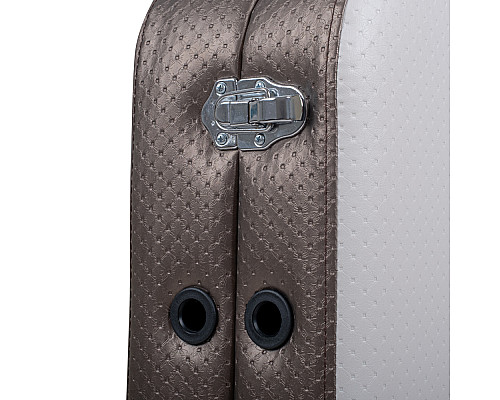 Масажний стіл inSPORTline Kiyora 2-Section Aluminum, біло-сірий