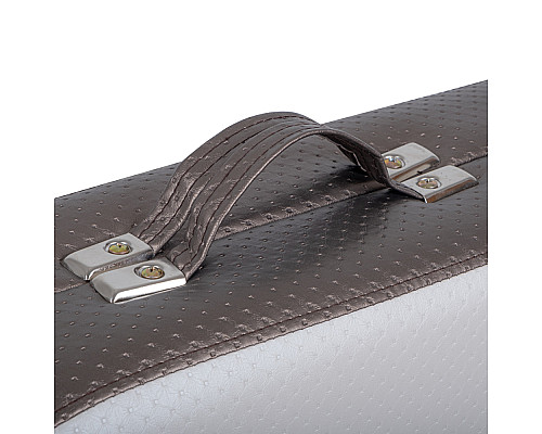 Масажний стіл inSPORTline Kiyora 2-Section Aluminum, біло-сірий