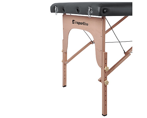 Масажний стіл inSPORTline Orashi 2-Section Wooden, бежевий