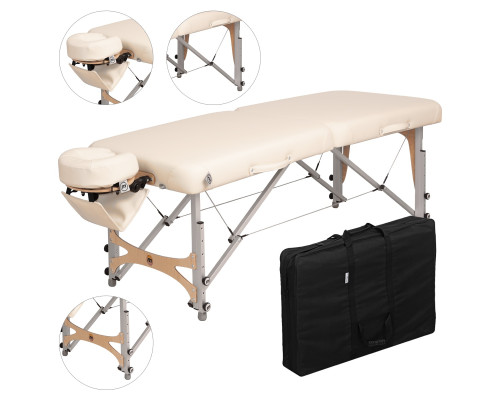 Масажний стіл Anatomic Premium ALU бежевий