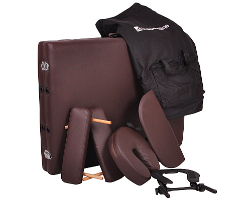 Масажний стіл inSPORTline Taisage 2-Piece Wooden - кремово-жовтий