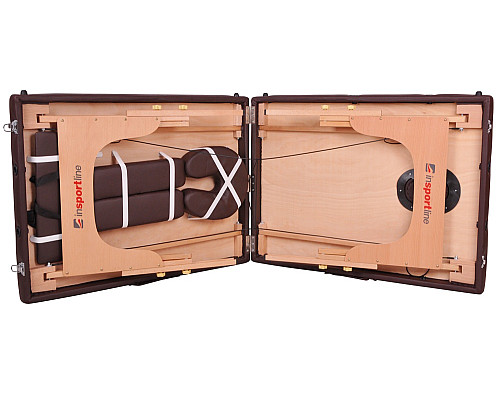 Масажний стіл inSPORTline Taisage 2-Piece Wooden - кремово-жовтий