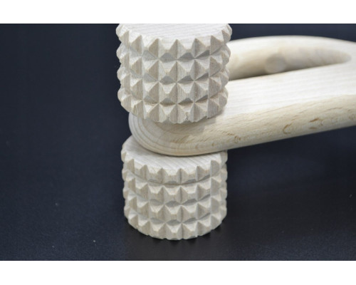 Дерев'яний масажер HAND SPINE для тіла ECO