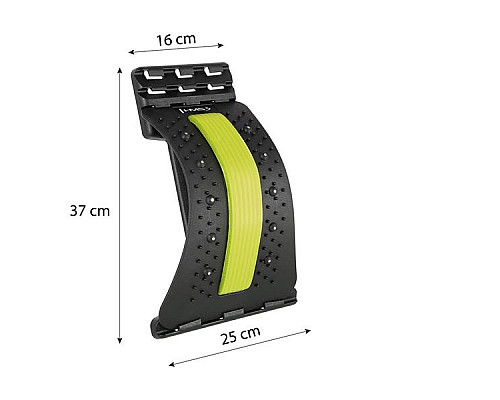 Масажер для спини та попереку HMS PRP02, чорно-жовтий