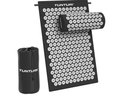 Акупресурний килимок Tunturi з подушкою, чорний