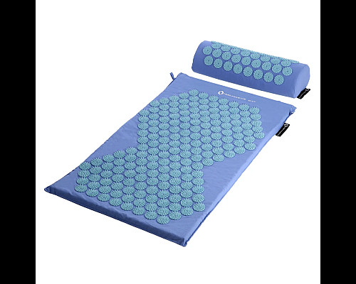 Килимок акупунктурний з подушкою HMS AKM03 PREMIUM блакитний