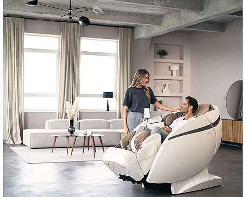 Масажне крісло Casada SKYLINER III. коричнево-біле